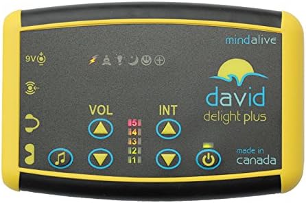 Mente viva David Delight Plus Light & Sound Machine com 25 sessões pretas