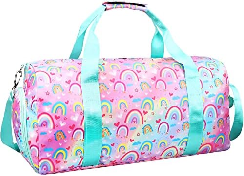 Bolsa de mochila de viagem de ginástica para meninas - bolsa de dança esportiva de ginástica com compartimento de sapatos e bolso
