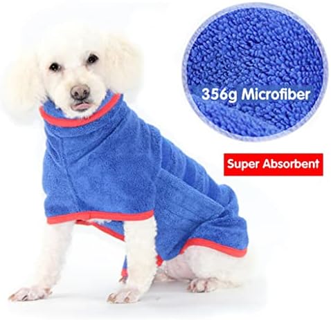 Gsportfis Dog Robe Microfiber Dog Coat Super absorvente Toalha de banho macio de animais de estimação Supplies de