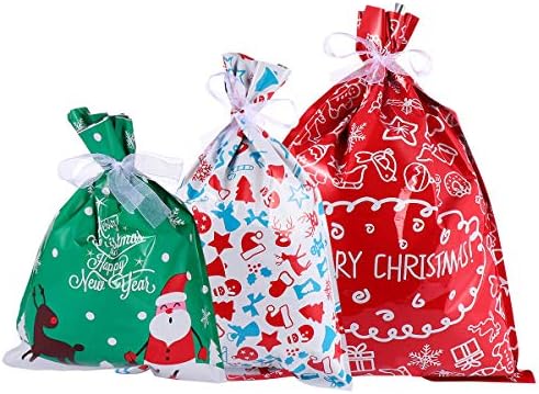 Sacos de férias de 60pcs Bolsas de férias Sacos de embalagem Festa de Natal Favor