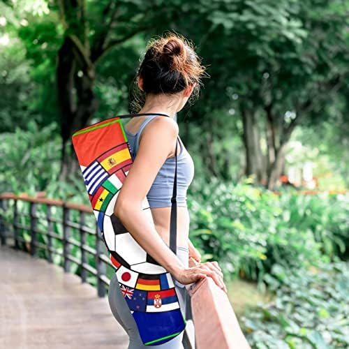 Bolsa de transportadora de tapete de ioga do estádio de futebol com alça de ombro de ioga bolsa de ginástica Bolsa de