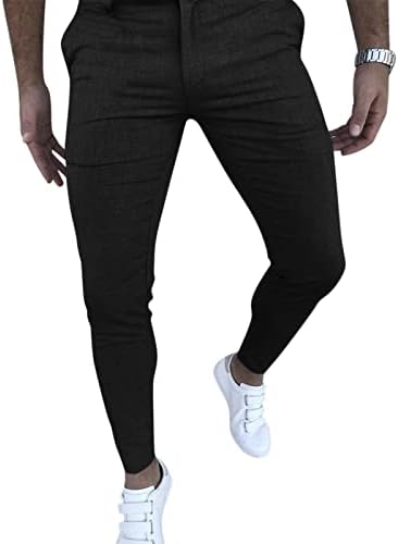 Men Slim Fit Zipper Solid Solid Outdoor Black Fashion Fashion Long Sports Casual Pants Men calça calças de fitness para homens Slim