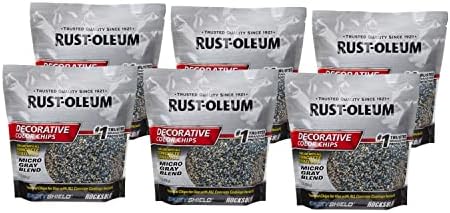 Rust-Oleum 301359 Cascas de cores decorativas, mistura cinza, 1 lb