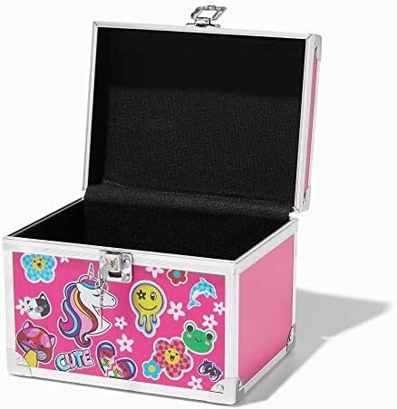 Caixa de jóias para garotas para garotas com bloqueio para Momentos, brinquedos, armazenamento secreto