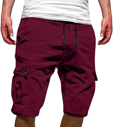 Sezcxlgg shorts de suor para homens ao ar livre calças de moda com zíper esportes shorts de bolso de bolso masculino de homens casuais