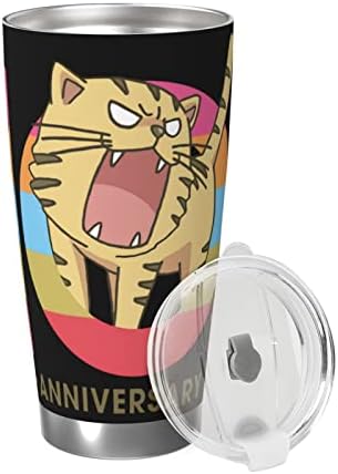 Urumax Anime Toradora 10 anos 20 onças xícara de carros de aço inoxidável Tumbler Isoled Tumbler Pelas de parede dupla Vacuum Car Cup