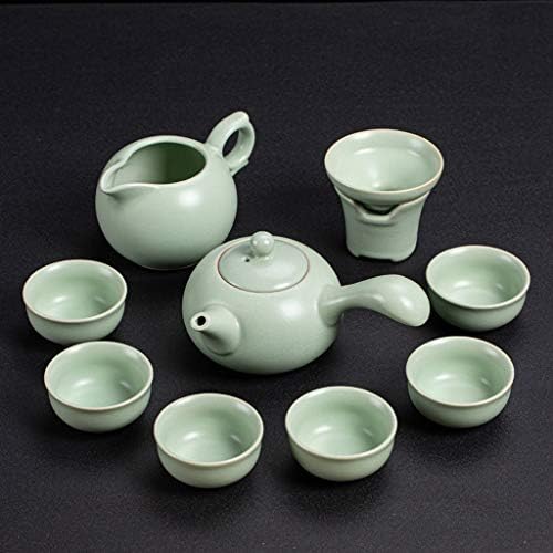 Nfguy Tea Conjunto de chá Cerâmica Kettle Kettle Cerâmica Copa de chá de peixe chinês Kung Fu Conjunto de chá Drinkware