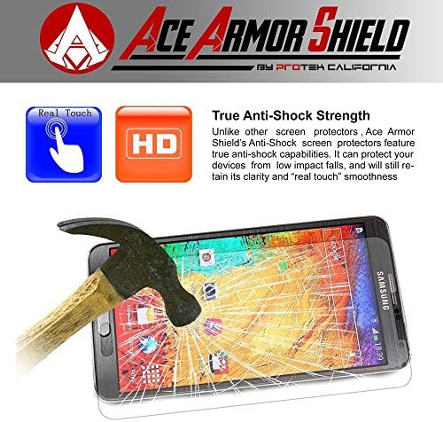 Protetor de tela resistente à blindagem de armadura ACE para a cobertura da tela de contato Kyocera / grau militar / alta definição
