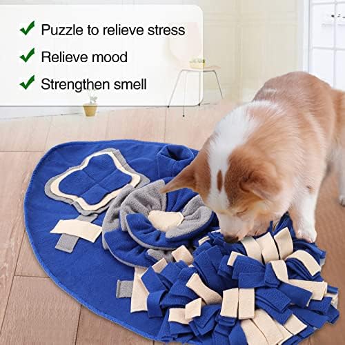 Peswety Snuffle Mat Pet Dog Feeding Mat Toy Interactive Dog Toy grande Médio pequeno Puppy Cat Non Slip Portátil Puzzle