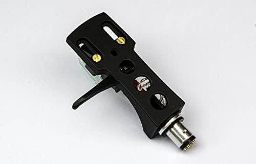 Cabeça de cabeça preta com na caneta elíptica vm95e, cartucho, conexões Silver Litz e V2 Pro Lube para Technics SL1200,