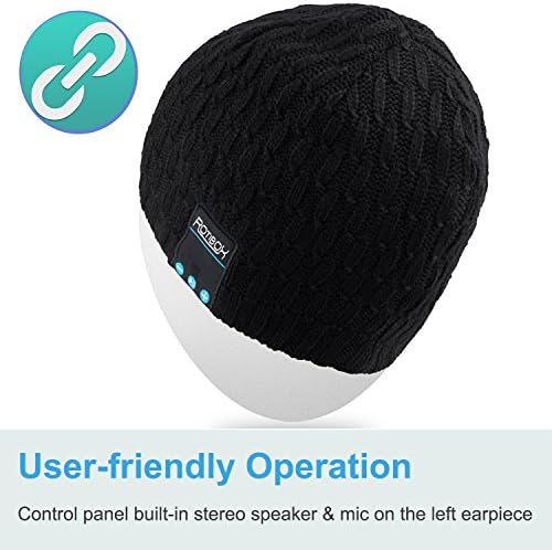 QSHELL Bluetooth Beanie Wireless Wireless Headphones Hat para esportes ao ar livre