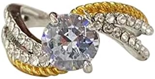 Moda requintada diamantes anel de zircão para mulheres anel de jóias de jóias de jóias de anel de aço inoxidável para