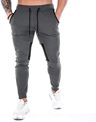 GANSANRO MONS JOGGERS SOLLEPANTES SLIM FID MENS ATHETICA ATHETIC RONCENTS, SORTE SWORKS PARA HOMENS COM BOLOS DE ZIPPER