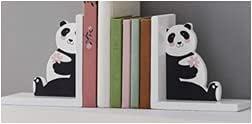 Jahbaby Wooden Panda Livros para crianças brancas preto adorável e temático Livros de livros para decoração de berçário