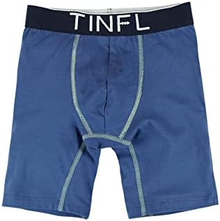 Tinfl 8-16 anos Big Boys algodão boxer de perna comprida