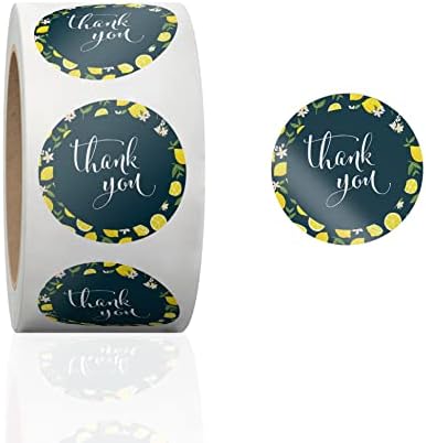 1,5 Eco Green Stickers Roll - Adesivos de embalagem - Graças de agradecimento por favores - pequenas empresas agradecem adesivos |