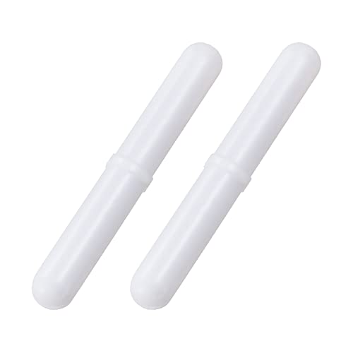 Yokive 2 pcs barra magnética, PTFE revestida com agitador do tipo anel | Ótimo para solução de líquido de laboratório mexendo mistura de mixagem