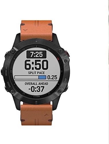 BARRART 26 22 22 mm de couro de couro de couro rápido Bandas de relógio para Garmin Fenix ​​7 7x 7s 6 6s 5x 6x 5s pulseira de pulseira