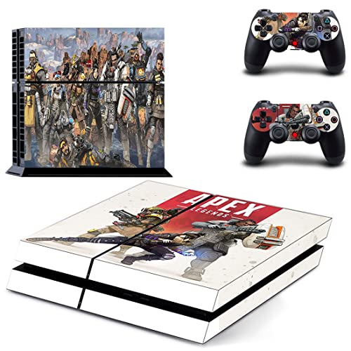 LEGENDS GOGO - APEX GAME BATCK ROYALE BLOODHOUND Gibraltar PS4 ou PS5 Skin Stick para PlayStation 4 ou 5 Console e 2 Controladores