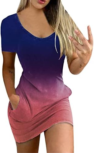 Vestido de verão casual feminino de LCZIWO 2023 Crew da modela