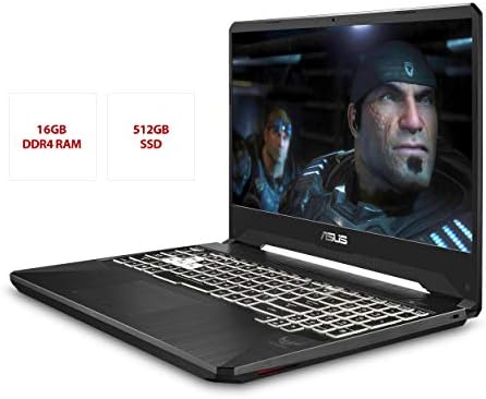 Laptop de jogos ASUS TUF, 15,6 ”120Hz FHD IPS-TYPE, AMD RYZEN 7 3750H, GEFORCE RTX 2060, 16GB DDR4, 512 GB PCIE SSD, Gigabit