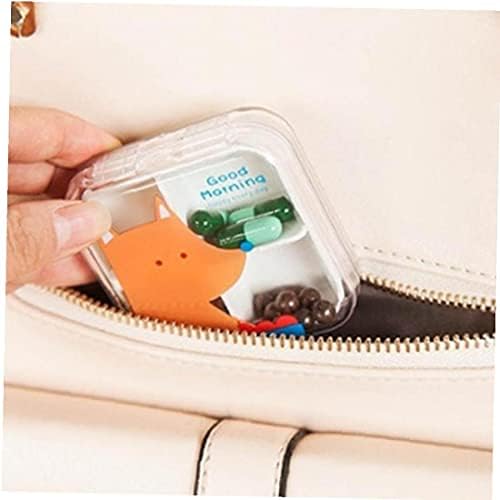 Casos de Pinicecore Organizador diário Small Travel Vitamin Tablet Organizador Caixa de óleo de peixe para bolso para