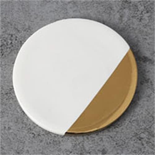 BKDFD Nórdico Coaster de cerâmica Gold Marble Redo