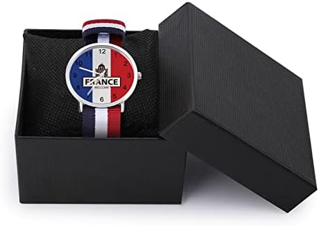 France Welcome Flag Strap Welp Watch Lighy Watch With Nylon Strap Birthday Gifts For Men Mulheres