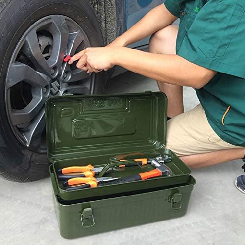 ZSHLZG, Toolbox Exército Green Metal Metal Repair Ferramenta