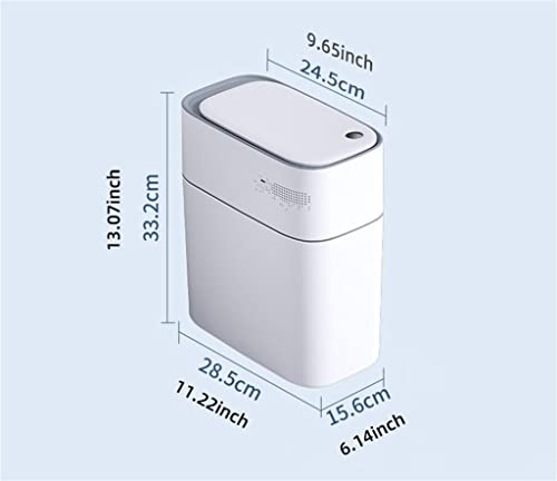 Lixo do sensor de ensacamento automático Czdyuf, lixo de cozinha de banheiro em casa 14L pode estrear o lixo do banheiro