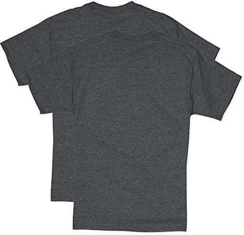 Camiseta unissex de Hanes, camiseta robusta de algodão, camiseta de algodão da tripulação unissex, camiseta clássica de algodão