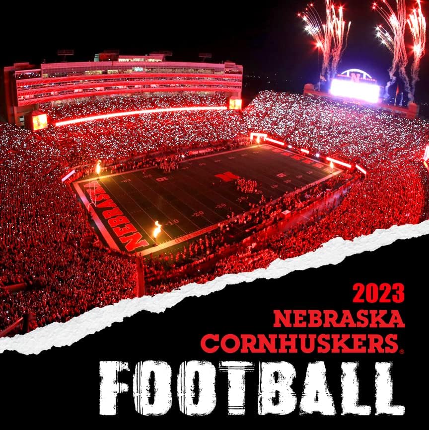 2023 calendário de parede de futebol de Nebraska