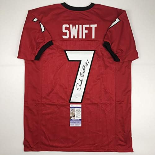 Autografado/assinado D'Andre Swift Georgia Red College Football Jersey JSA COA