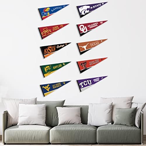 Big 12 Conference College Pennant Set