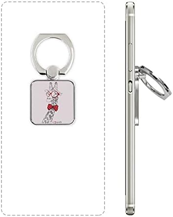 Óculos girafa Bonita do suporte para o anel de celular quadrado Suporte de suporte universal presente de suporte universal