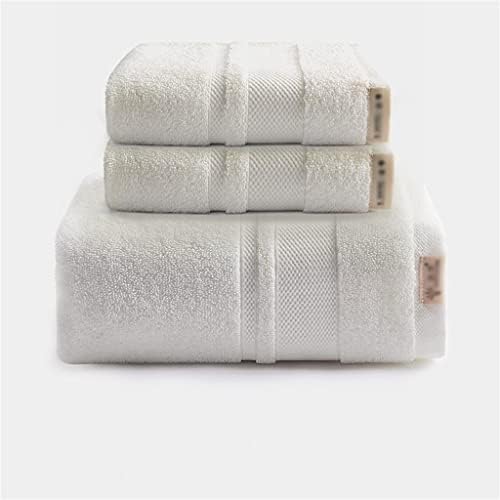 Toalhas de banheiro de 3 peças Toalhas de algodão para casais adultos para adultos homens e mulheres absorventes e secas rapidamente