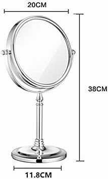 Espelho de maquiagem de maquiagem de fxlymr espelho de beleza espelho de mesa com espelho de dupla face de suporte, aumento
