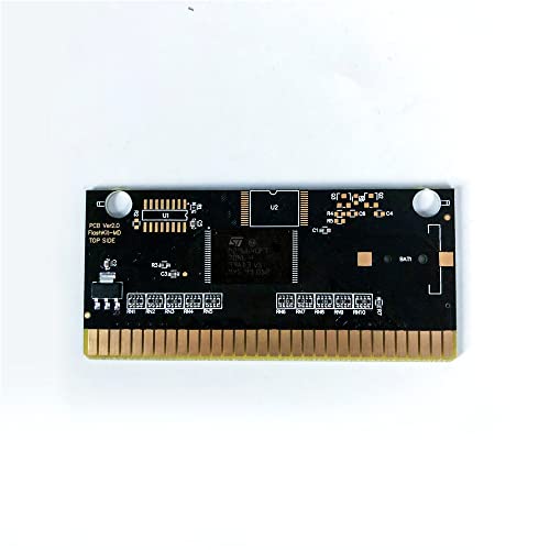 ADITI LOTUS II - Rótulo dos EUA Flashkit MD Electroless Gold PCB Card para Sega Genesis Megadrive Console