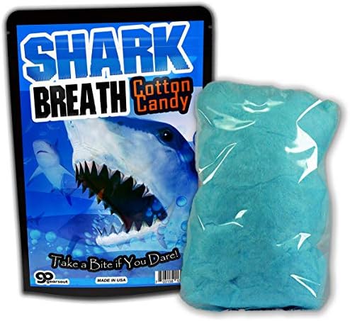 Engrenagem de tubarão respira algodão doce gleten grátis Candy Candy Cool Shark Idéias para crianças estocando coisas para