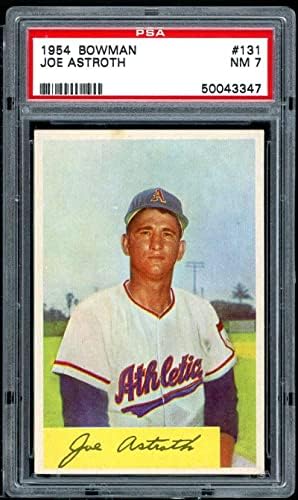 Joe Astroth Card 1954 Bowman #131 PSA 7