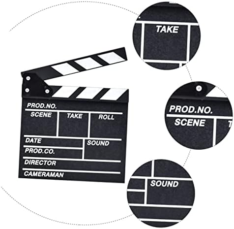 Besportble 1PC Diretor de quadro Photo Props Television Blapperboard Film Film Remas