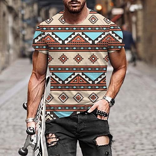 T-shirt de moda para homens 3D Tops Tops Crew pescoço de manga curta camisa gráfica com designs Blouse de verão
