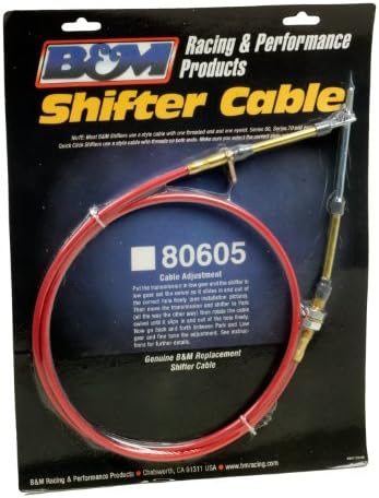 B&M 80605 5 'Long Performance Shifter Cable, vermelho