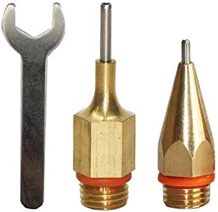 Diâmetro pequeno de aptidão 1 mm 1,3 mm bico quente cola de cola de cola de cobre, 1,0x36mm 1,3x42mm, 2pcs/set