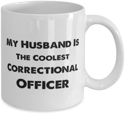 Oficial Correcional Caneca, meu marido é o oficial correcional mais legal, idéias de presentes exclusivas para o oficial correcional,