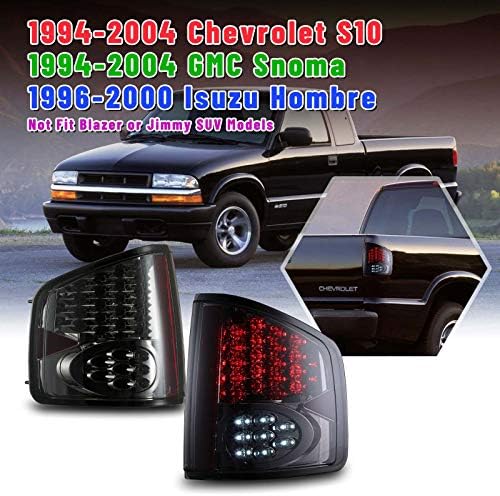 As luzes traseiras LED Autowiki se encaixam para 1994-2004 Chevy S10/ 1994-2004 GMC SONOMA/ 1996-2000 ISUZU HOMBRE 2PCS