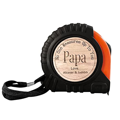 Paihuiart fita personalizada medir fita de nome personalizado de 10 pés para papai, vovô, família, fita de medição personalizada