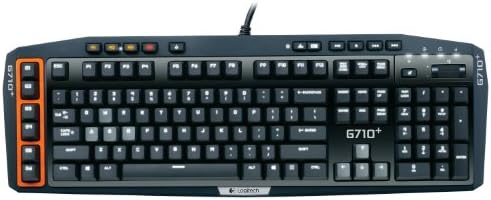 Logitech G710+ teclado de jogos mecânico com teclas táteis de alta velocidade - preto