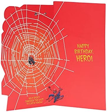 Reino Unido Greetings Spider -Man Card de 8º aniversário - 8º cartão de aniversário para meninos - Homem -Aranha,
