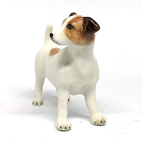 Zoocraft Cerâmica Jack Russell Terrier Figure Miniaturas pintadas à mão Presentes personalizados colecionáveis